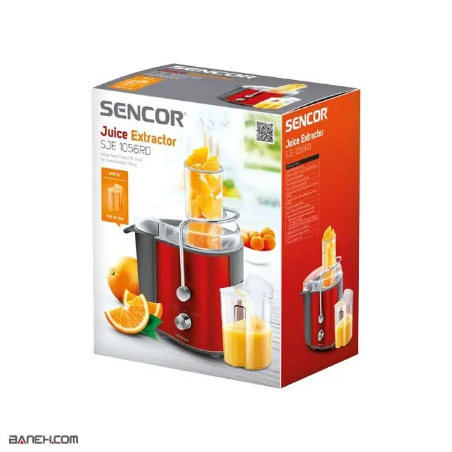خرید آبمیوه گیری سنکور 800 وات Sencor SJE 1056RD Juicer