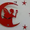ساعت دیواری فانتزی طرح فرشته و ستاره 1388306217DSC00801