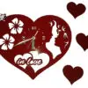ساعت دیواری فانتزی طرح قلب Fantasy Clock Heart Design 1389507503kol