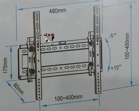 براکت پایه دیواری تلویزیون ال ای دی و ال سی دی BRACKET TV LED LCD PLASMA