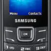 گوشی موبایل سامسونگ ای 1200 ساده 1.52 اینچی SAMSUNG MOBILE PHONE E1200 1426657397uk GT E1200ZKABTU 005 Front black