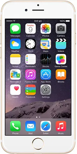 گوشی موبایل اپل آیفون 6 هوشمند 16 گیگابایتی APPLE SMART MOBILE IPHONE 6 GOLD