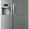 یخچال ساید بای ساید سامسونگ سفید رنگ ار اس 22 SAMSUNG REFRIGERATOR SIDE BY SIDE RS22 1429674246my RS22HZNPN1 XME 004 Front silver