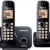 تلفن بی سیم 2 گوشی پاناسونیک PANASONIC CORDLESS LANDLINE PHONE KX-TG3712 143332783341SRypWw FL