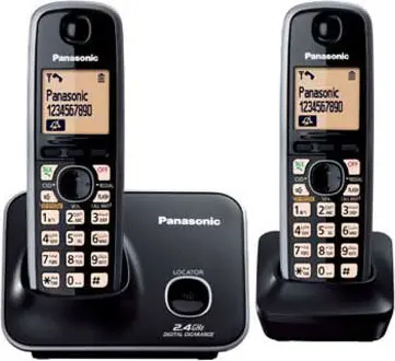 تلفن بی سیم 2 گوشی پاناسونیک PANASONIC CORDLESS LANDLINE PHONE KX-TG3712