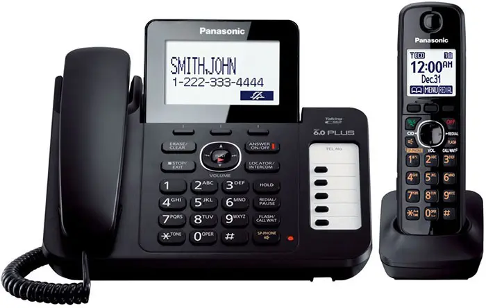 تلفن سیم دار و بی سیم منشی دار پاناسونیک PANASONIC CORD AND CORDLESS KX-TG6671