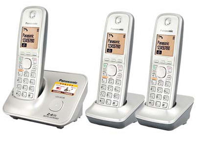 تلفن بیسیم دو گوشی منشی دار پاناسونیک PANASONIC CORDLESS PHONE KX-TG3713