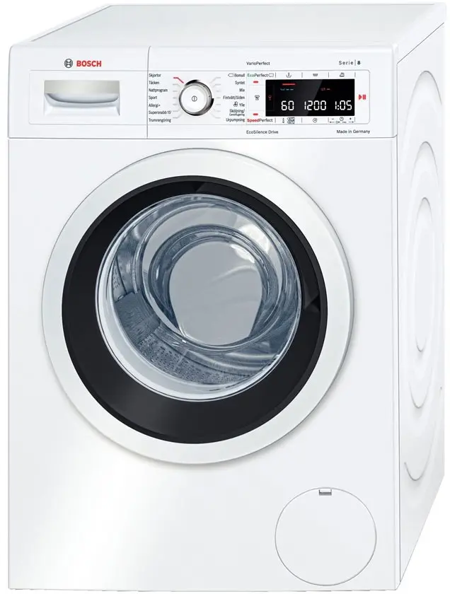 ماشین لباسشویی 8 کیلو بی صدا و کم مصرف بوش BOCSH WASHING MACHINE WAW32568