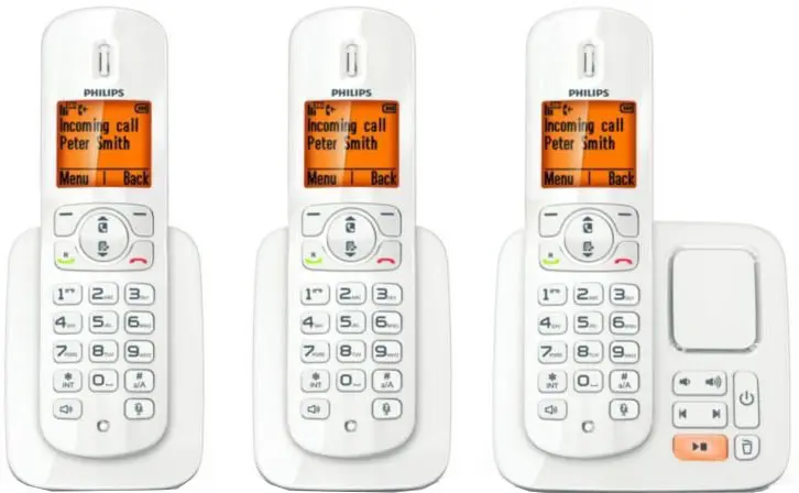 گوشی تلفن بی سیم 3 گوشی منشی دار فیلیپس PHILIPS CORDLESS TELEPHONE CD2853