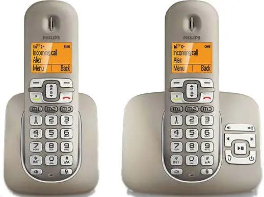 تلفن بی سیم دو گوشی فیلیپس PHILIPS CORDLESS TELEPHONE LX3952