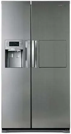یخچال ساید بای ساید سامسونگ سفید رنگ ار اس 22 SAMSUNG REFRIGERATOR SIDE BY SIDE RS22