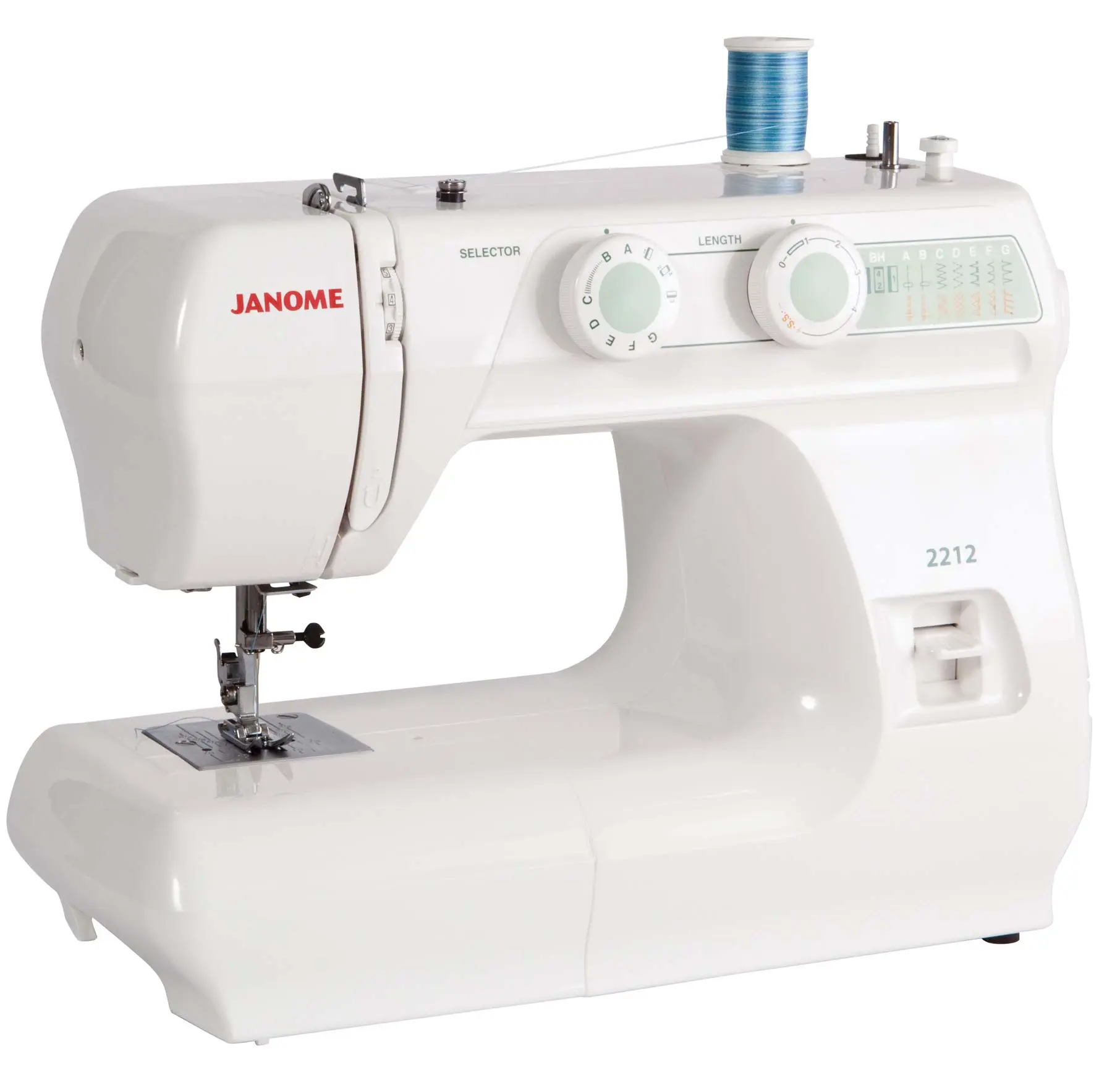 چرخ خیاطی ژانومه 12 کاره میان دوز JANOME SEWING MACHINES 2212 MULTIFUNCTION 12