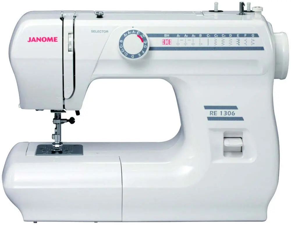 چرخ خیاطی ژانومه 8 کاره میان دوز JANOME SEWING MACHINES RE1306 MULTIFUNCTION 8