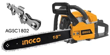 اره زنجیری موتوری 45 سی سی اینکو 18 اینچی INGCO CHAIN SAW MOTOR GCS45184