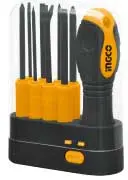ست پیچ گوشتی 9 عددی اینکو INGCO INTERCHANGEABLE SCREWDRIVER SET AKISD0901