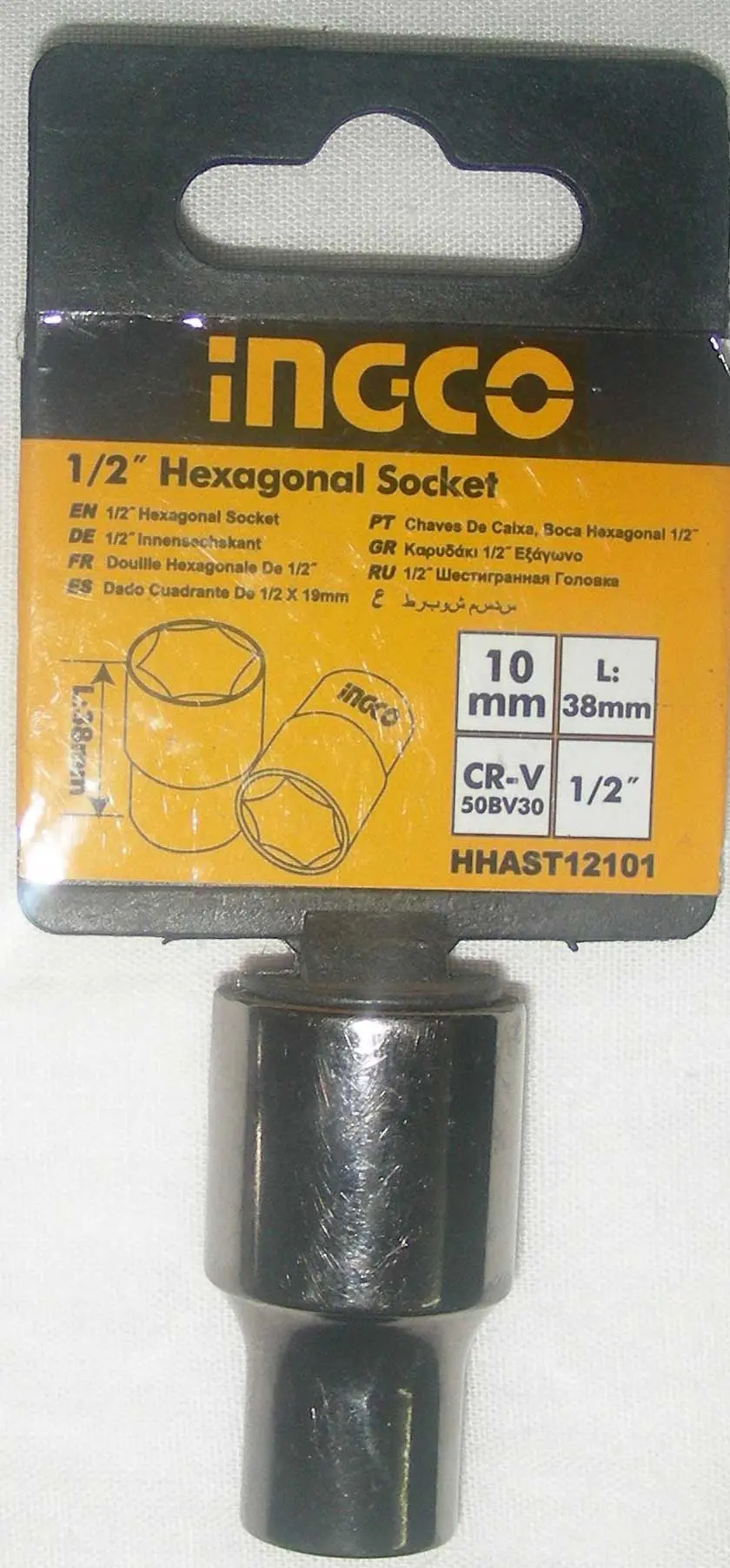 بکس تکی 1.2 اینچ 8-9-10 میلی متر اینکو INGCO BOX 1.2 INCH HHAST12101