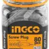 رو پلاک 80 عددی اینکو INGCO SCREW PLUG HWSP0804011 1446894471FMPL10020 a c