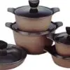 سرویس قابلمه با درب شیشه ای 10 پارچه 10Pieces Cookware Set 1450078555Untitled 1