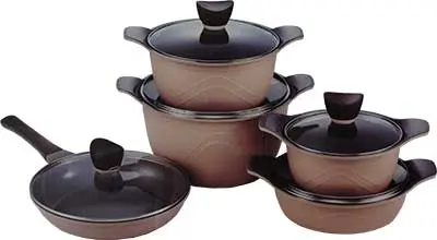 سرویس قابلمه با درب شیشه ای 10 پارچه 10Pieces Cookware Set