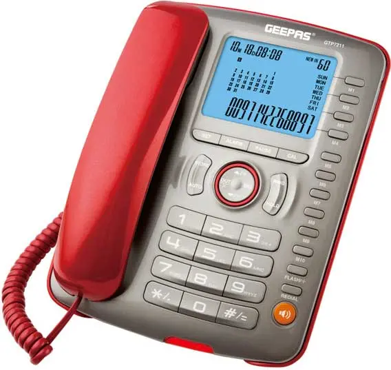 دستگاه تلفن ثابت جیپاس GEEPAS TELEPHONE GTP7211