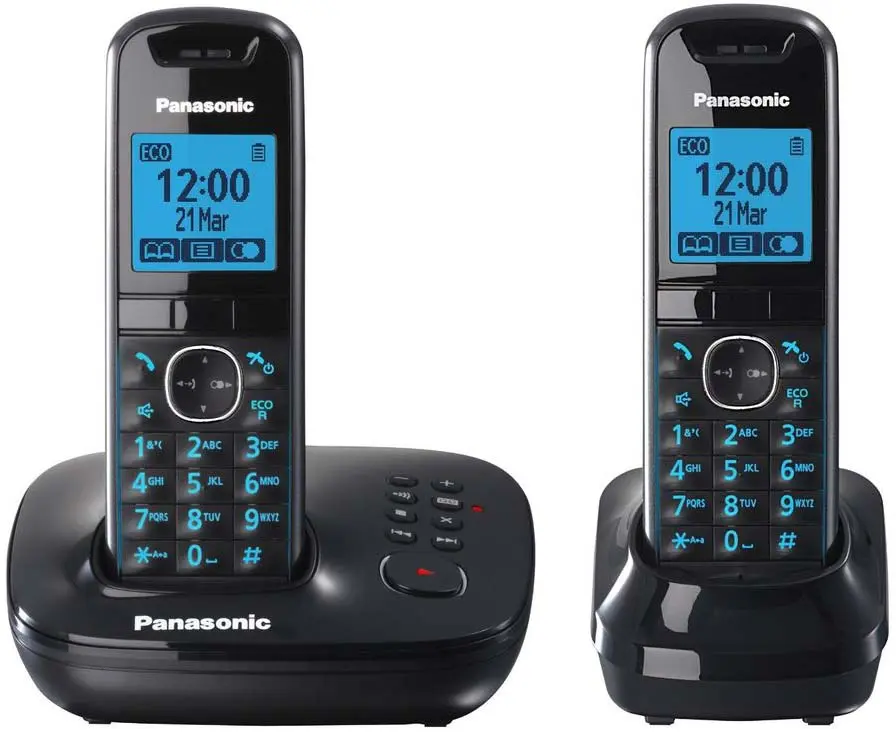 دستگاه تلفن بی سیم دو گوشی پاناسونیک PANASONIC CORDLESS PHONE KX-TG5522
