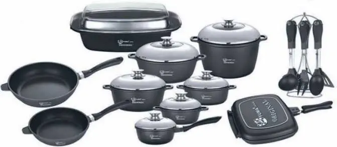 سرویس قابلمه 25 پارچه فوما Fuma 25 Pieces Cookware Set FU-671