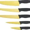سرویس چاقو آشپزخانه 5 عددی رویالتی لاین Royalty Kitchen Knife RL-DM5G 1456295491damascus brown main copy 1