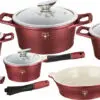 سرویس قابلمه 10 تکه ای رویالتی لاین Royalty Cookware Set RL-ES1010C 1456307738rl es1010c burgundy 669px