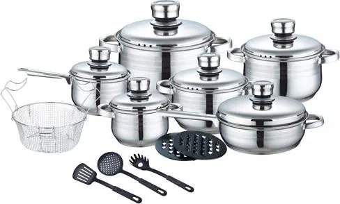 سرویس قابلمه استیل رویالتی لاین Royalty Line 18 Pcs Cookware Set RL-1802C