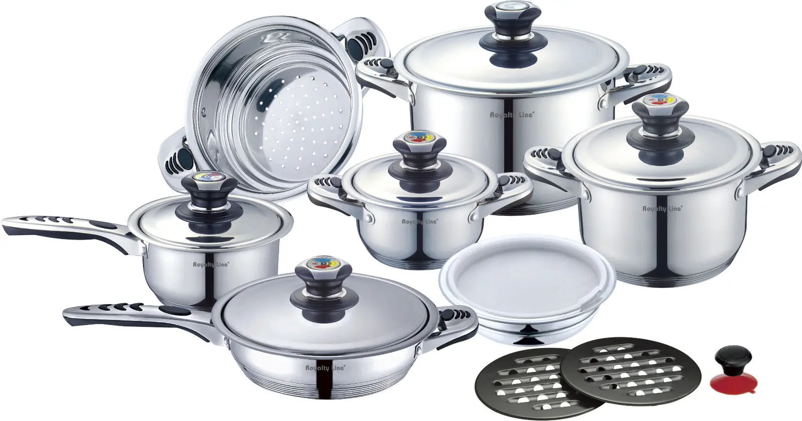 ست قابلمه 16 تکه ای رویالتی لاین Royalty Cookware Set RL-16B