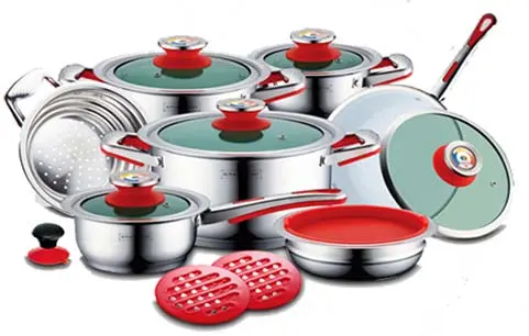 سرویس قابلمه 16 تکه ای رویالتی لاین Royalty line Cookware Set 16 Pcs RL-16CG