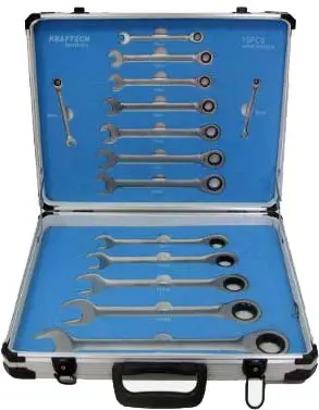 ست 15 عدد آچار دنده دار رویالتی لاینROYALTY LINE 15 PCS WRENCH TOOL SET