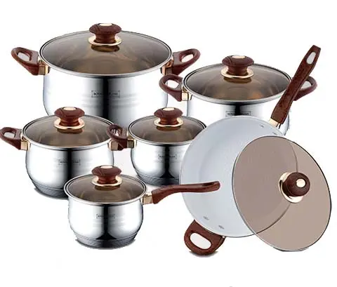 سرویس قابلمه رویالتی لاین Royalty Line Steel Cookware Set RL-1201C
