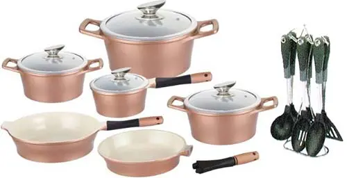 سرویس قابلمه و ست کفگیر و ملاقه رویالتی لاین ROYALTY LINE COOKWARE SET RL-ES1017C