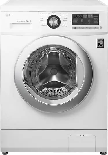 ماشین لباسشویی 8 کیلوگرمی ال جی LG WASHING MACHINE F1296TDA