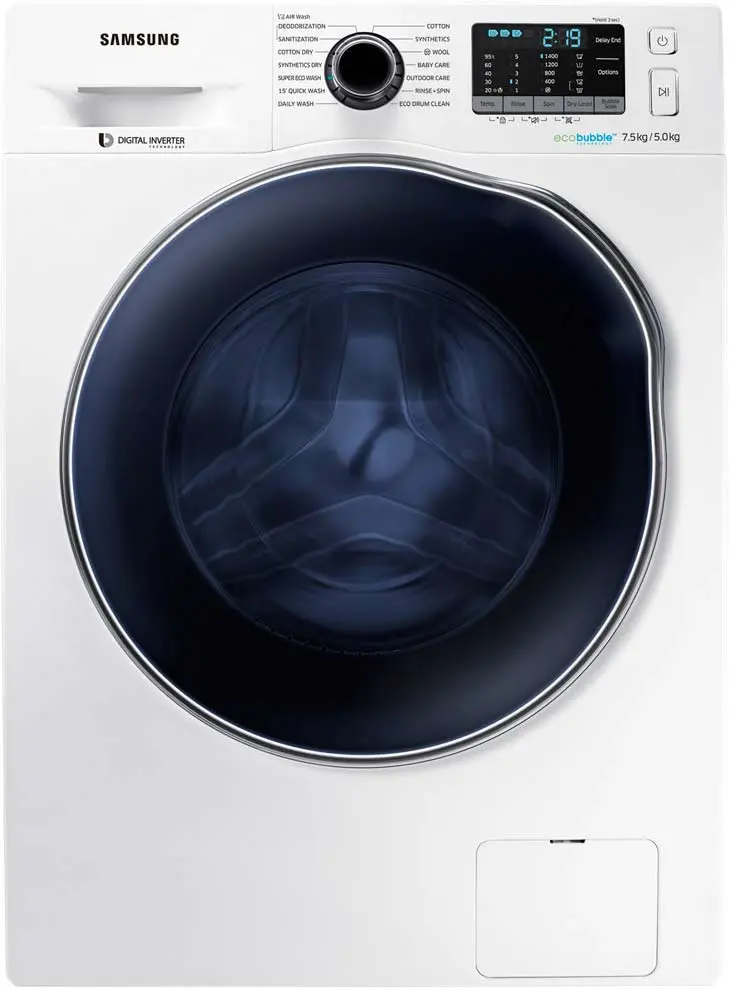 ماشین لباسشویی سامسونگ 8 کیلویی WD75J5410AW Samsung Washing Machine