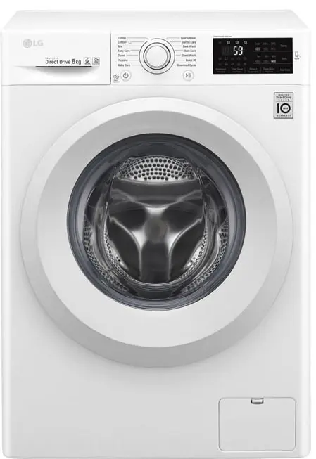 ماشین لباسشویی 8 کیلویی ال جی F4J5TNP3W LG Washing Machine