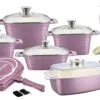سرویس قابلمه سرامیکی 22 پارچه دلمونتی DL1260 Delmonti Cookware Set 1532850302dl 1260