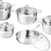 سرویس قابلمه استیل 10 پارچه دلمونتی DL1080 Delmonti 10Pcs Cookware set 1532929234DL1080 .8