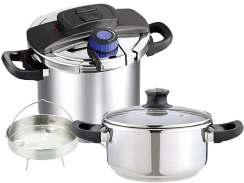 زودپز دلمونتی استیل 6 لیتری چندکاره DL1040 Delmonti Pressure Cooker 6Liter