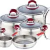 سرویس قابلمه استیل ناسا NS-6050 Nasa Stainless Steel Cookware Set 1543742064NS 6050.8