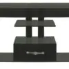 میز تلویزیون شیشه ای دو ستونه Glass TV Table 210 1558432234210 1
