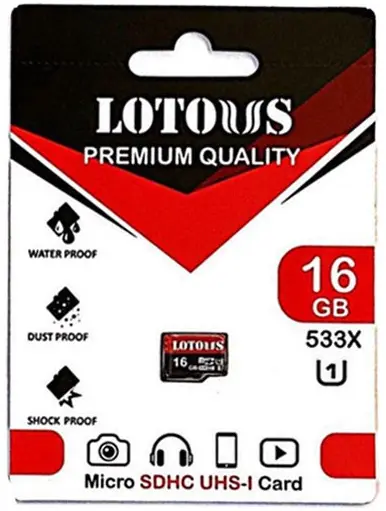 کارت حافظه میکرو اس دی لوتوس 16 گیگابایت Lotous MicroSDHC