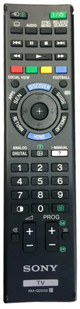 ریموت کنترل تلویزیون هوشمند سونی SONY REMOTE CONTROL RM-GD032