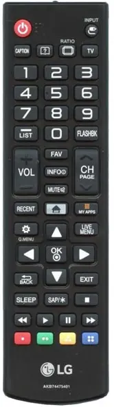 ریموت کنترل تلویزیون ال جی LG TV Remote Control AKB74475401