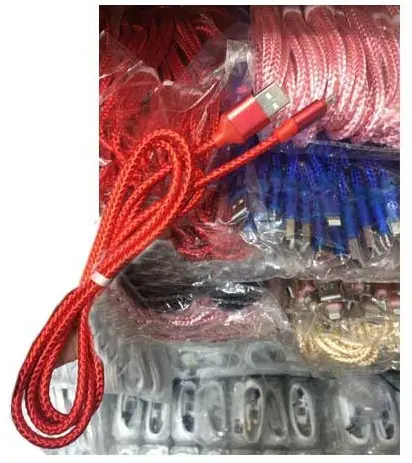 کابل شارژ نخی آیفون و اندروید Charging Cable