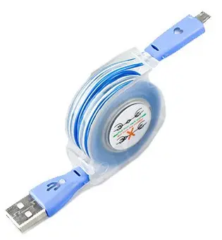 کابل جمع شونده 2 کاره 2in1 retractable charging cable
