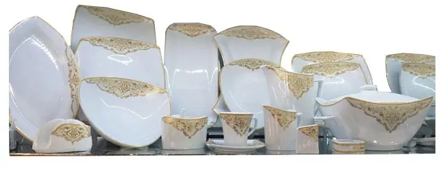 سرویس غذاخوری طرح چینی 12 نفره پردیس Chinese 105 pieces