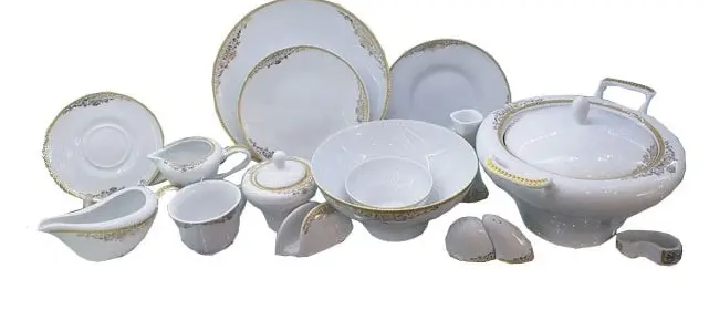سرویس غذاخوری چینی پردیس فرانسه 50 پارچه Dinnerware service