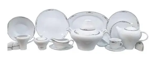سرویس غذاخوری چینی مدل پردیسن صادراتی 104 پارچه Chinese